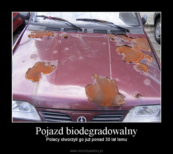 Pojazd biodegradowalny