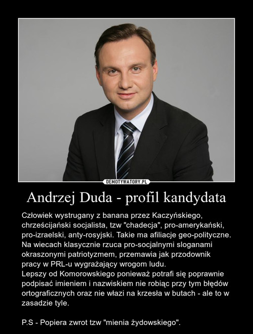 Andrzej Duda - profil kandydata
