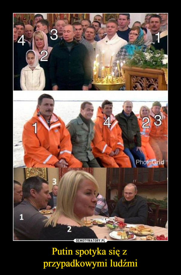 Putin spotyka się z przypadkowymi ludźmi –  
