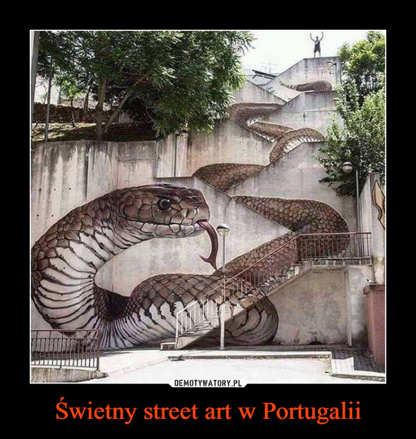 Świetny street art w Portugalii –  