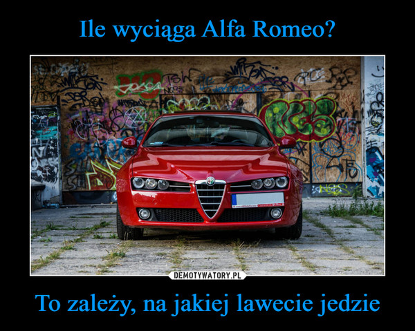 Ile wyciąga Alfa Romeo? To zależy, na jakiej lawecie jedzie