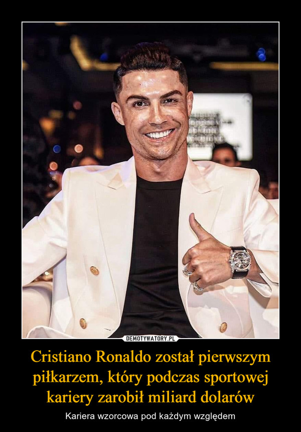 Cristiano Ronaldo został pierwszym piłkarzem, który podczas sportowej kariery zarobił miliard dolarów – Kariera wzorcowa pod każdym względem 