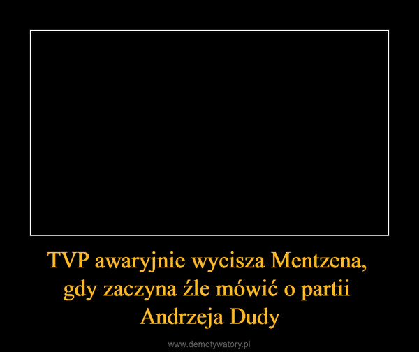 TVP awaryjnie wycisza Mentzena, gdy zaczyna źle mówić o partii Andrzeja Dudy –  