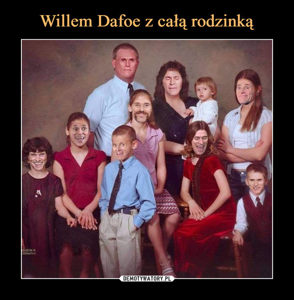Willem Dafoe z całą rodzinką