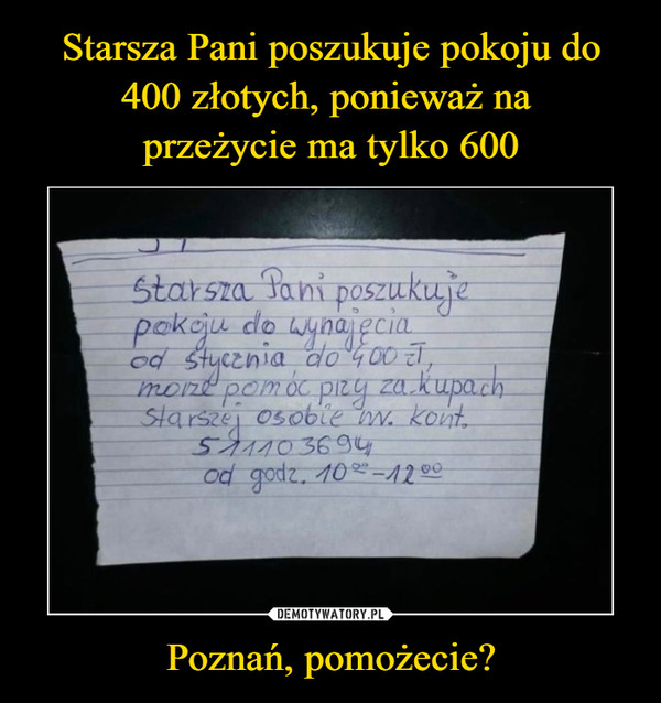 Poznań, pomożecie? –  