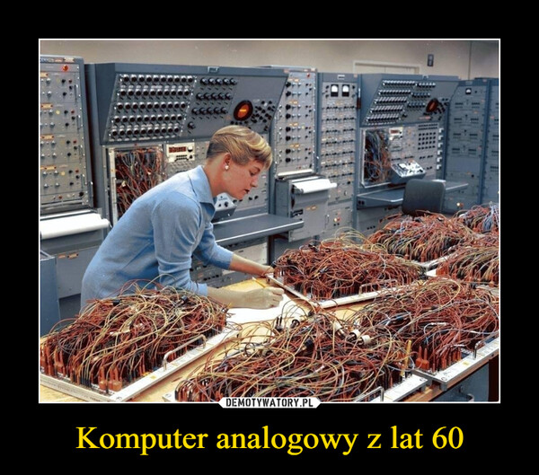 Komputer analogowy z lat 60 –  