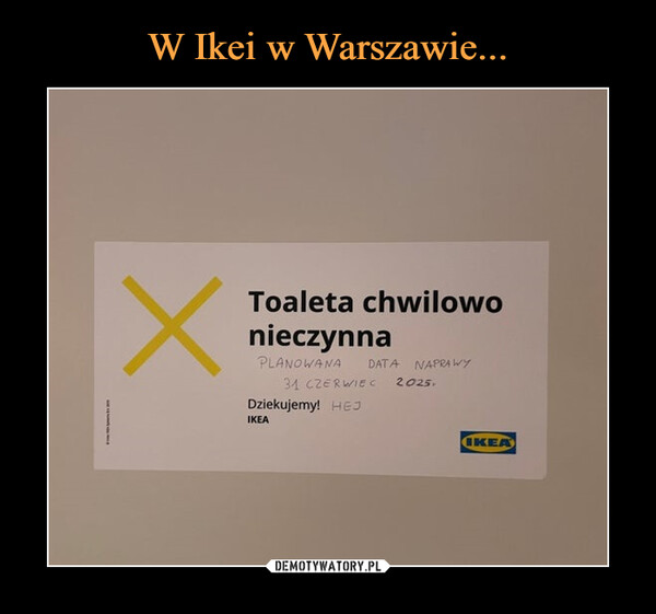 W Ikei w Warszawie...