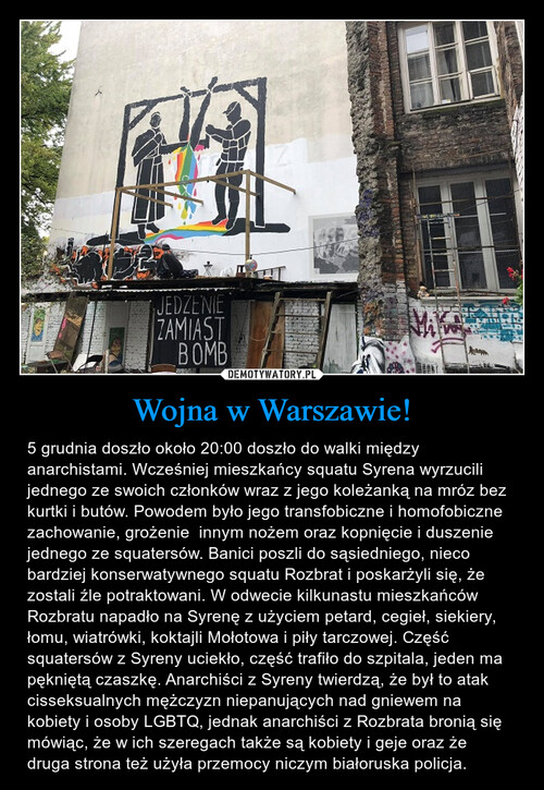 Wojna w Warszawie!