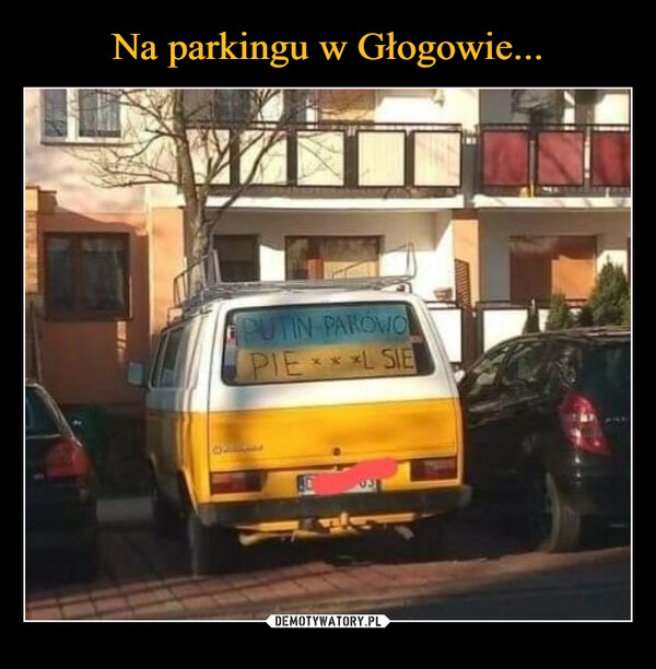 Na parkingu w Głogowie...