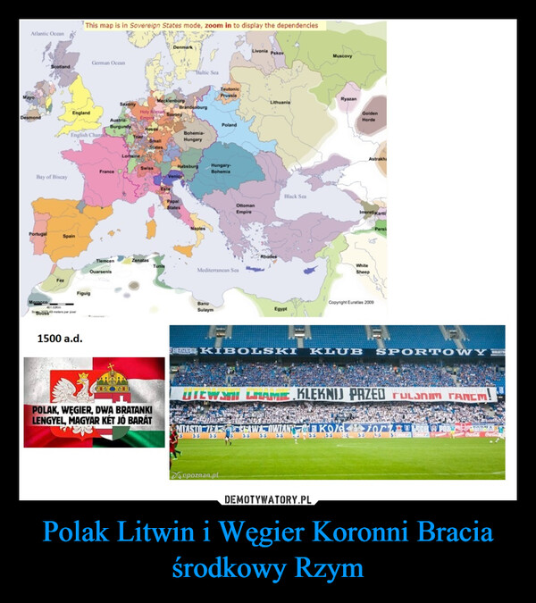 Polak Litwin i Węgier Koronni Bracia środkowy Rzym –  