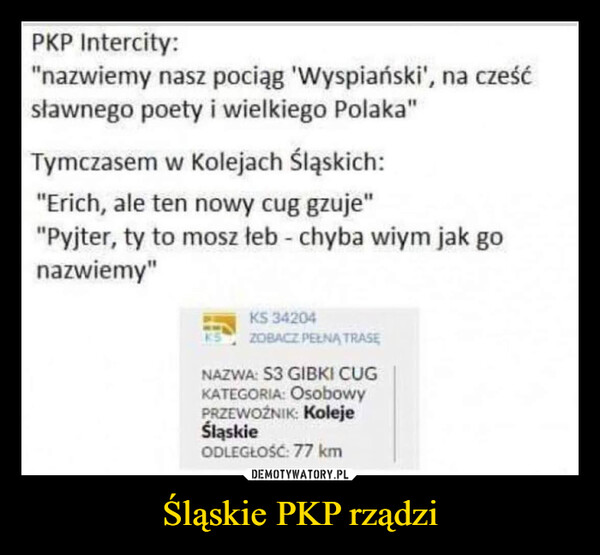 Śląskie PKP rządzi –  PKP Intercity