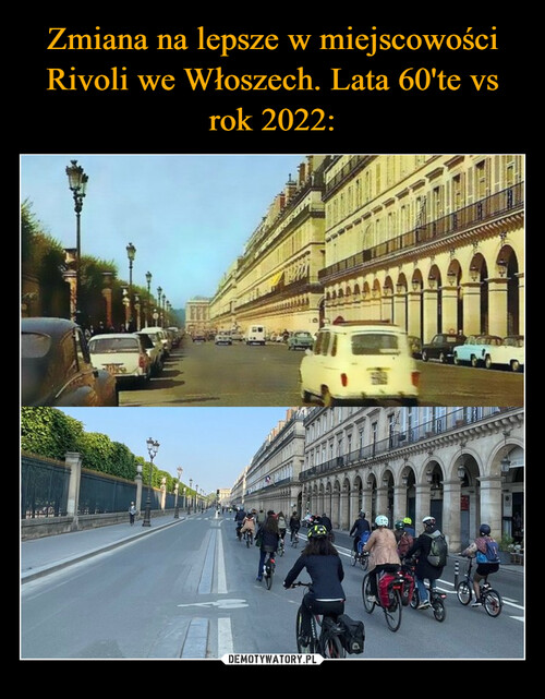 Zmiana na lepsze w miejscowości Rivoli we Włoszech. Lata 60'te vs rok 2022:
