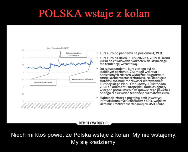  – Niech mi ktoś powie, że Polska wstaje z kolan. My nie wstajemy. My się kładziemy. 