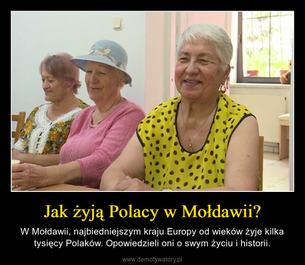 Jak żyją Polacy w Mołdawii? – W Mołdawii, najbiedniejszym kraju Europy od wieków żyje kilka tysięcy Polaków. Opowiedzieli oni o swym życiu i historii. 