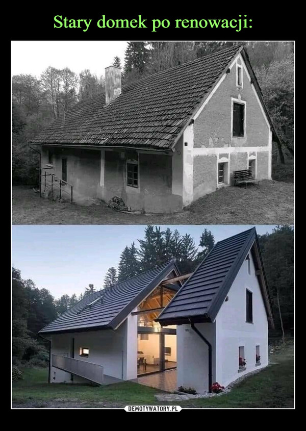 Stary domek po renowacji:
