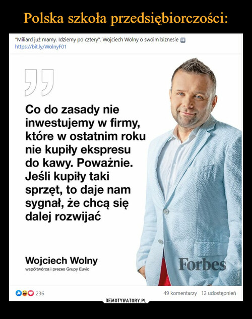 Polska szkoła przedsiębiorczości: