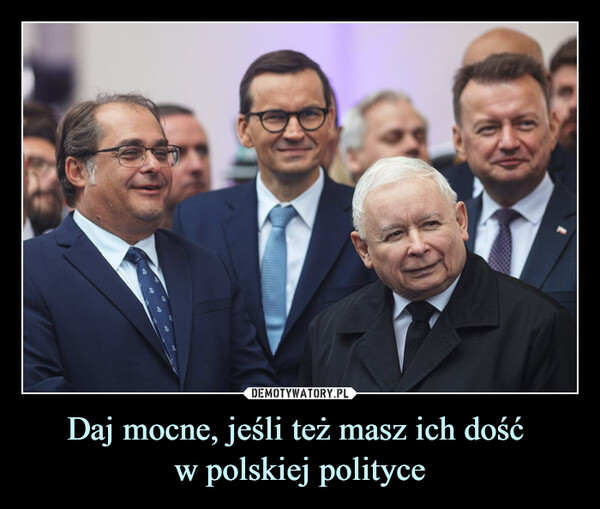 Daj mocne, jeśli też masz ich dość w polskiej polityce –  